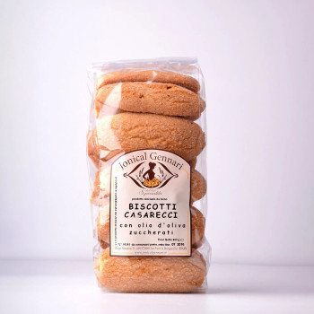 BISCOTTI CASARECCI ZUCCHERATI con olio oliva 400 g