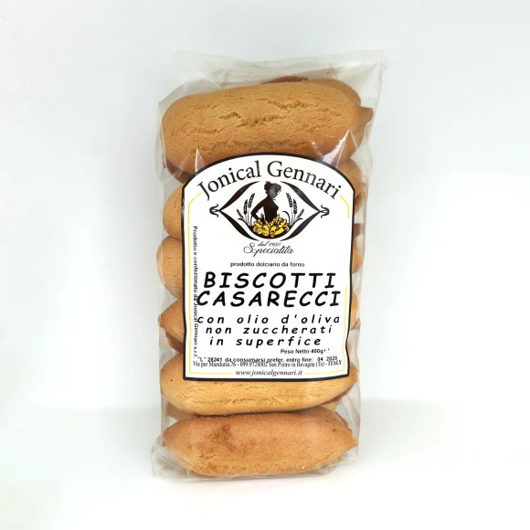 BISCOTTI CASARECCI NON ZUCC. con olio oliva 400 g