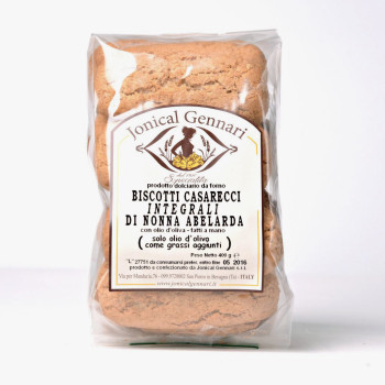 BISCOTTI INTEGRALI ABELARDA  SOLO OLIO OLIVA 400 g